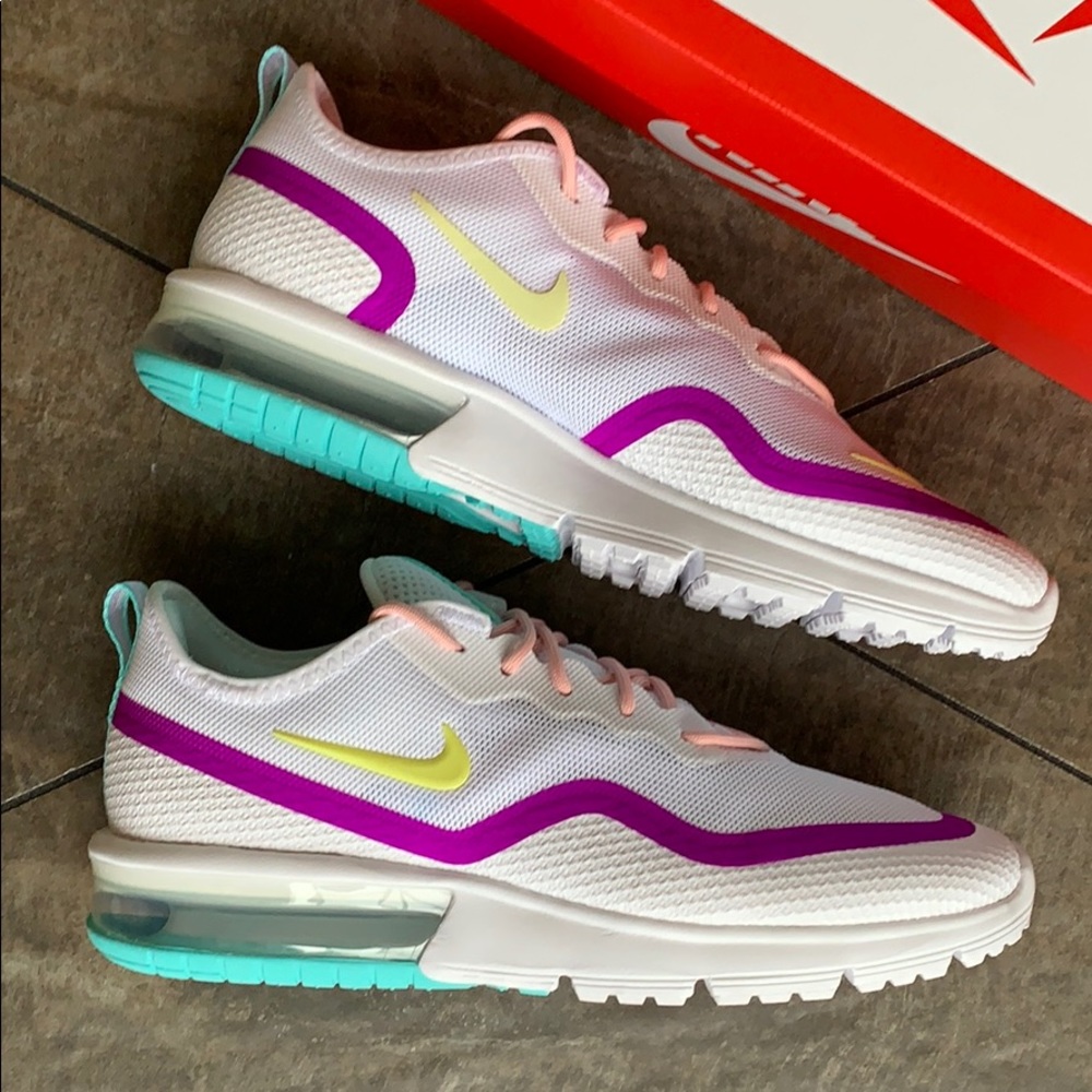 WMNS NIKE AIR MAX SEQUENT 4.5 white/luminous green - Picture 13 of 16